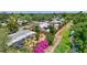Aerial view of neighborhood with lush trees at 3036 Rose St, Sarasota, FL 34239