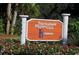 Tournament Players Club sign surrounded by flowering landscape at 4691 Las Brisas Ln, Sarasota, FL 34238