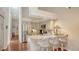 Kitchen with stainless steel appliances, granite counters, and bar stool seating at 4691 Las Brisas Ln, Sarasota, FL 34238