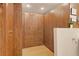 Large closet space with wooden drawers and cabinets to keep your items organized and easy to find at 4800 Gulf Of Mexico Dr # 205, Longboat Key, FL 34228