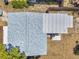 An aerial view shows the roof and backyard at 5214 11Th S Ave, Gulfport, FL 33707