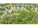 Aerial view of the property in a residential neighborhood at 8019 Indigo Ridge Ter, Bradenton, FL 34201