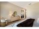 Bedroom showcasing neutral paint, clean lines, minimal design and sliding-door closet at 8771 52Nd E Ave, Bradenton, FL 34211
