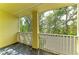 Private outdoor balcony/patio with a view of the trees and surrounding landscape for relaxation and privacy at 8943 White Sage Loop, Lakewood Ranch, FL 34202