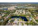 Expansive aerial shot highlighting the community's water features and lush landscaping at 1310 91St Nw Ct, Bradenton, FL 34209