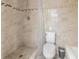 Bathroom shower with patterned tile at 1310 91St Nw Ct, Bradenton, FL 34209