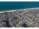 Aerial view of beachside community with nearby waterfront access and stunning ocean views at 222 Willow Ave, Anna Maria, FL 34216