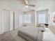 Bright bedroom features neutral tones, a comfortable bed, ample closet space, and a cozy ambiance at 238 Cape Harbour Loop # 104, Bradenton, FL 34212