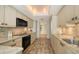 Bright modern kitchen featuring white countertops and cabinets with sleek appliances at 2525 Gulf Of Mexico Dr # 3F, Longboat Key, FL 34228