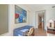 Hallway leading to a desk and bedrooms at 280 Golden Gate Pt # 600, Sarasota, FL 34236