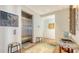 Elegant lobby with an elevator, decorative artwork, and stylish furnishings at 280 Golden Gate Pt # 600, Sarasota, FL 34236