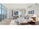 Bright bedroom with large windows offering stunning city views at 280 Golden Gate Pt # 600, Sarasota, FL 34236