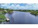Breathtaking view of a river and properties featuring a private dock at 4311 52Nd E St, Bradenton, FL 34208