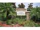 Stone entrance sign for San Casciano community surrounded by manicured landscaping at 4838 San Ortebello Dr, Bradenton, FL 34208