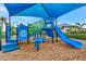 A colorful playground with slide, stairs, and climbing features provides active play for children at 6252 Winding Pine Dr, Nokomis, FL 34275