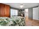 This serene bedroom boasts a spacious layout with hardwood floors, perfect for relaxation at 649 Fairmount Dr, North Port, FL 34287