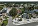 Overhead angle capturing this home near pond, tropical landscape, and inviting curb appeal at 6924 34Th W Ave, Bradenton, FL 34209