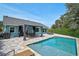 Inviting backyard with a pristine pool, relaxing lounge chairs, and a covered dining space at 6924 34Th W Ave, Bradenton, FL 34209