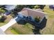 Overhead view of the property highlighting the home's landscaping, driveway, and layout at 807 Mohawk Rd, Venice, FL 34293