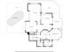 First floor layout displaying the kitchen, living room, dining area and swimming pool at 8871 Fishermens Bay Dr, Sarasota, FL 34231