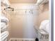 A walk-in closet with ample shelf space at 104 Shoreland Dr, Osprey, FL 34229