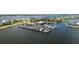 This marina features numerous boat slips and waterfront views of the surrounding community at 1109 Riverscape St, Bradenton, FL 34208