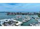 Scenic view of the marina, condos, and waterfront community on the horizon at 1255 N Gulfstream Ave # 402, Sarasota, FL 34236