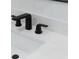 Close-up of a modern bathroom sink with sleek matte black fixtures adding a touch of contemporary elegance at 14009 Daniels Ave, Port Charlotte, FL 33953