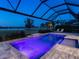 Beautiful pool and spa with a screened enclosure and serene lake views at 15037 Montello Way, Lakewood Ranch, FL 34211
