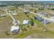 Extensive aerial view displays a planned community featuring homes, green spaces, and nearby waterfront at 17343 Cayo Ln, Punta Gorda, FL 33955