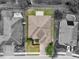 Overhead view of a house and its backyard, outlined in white at 2254 50Th Street E Cir, Palmetto, FL 34221