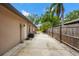 Side view of home with gated access at 2778 Greendale Dr, Sarasota, FL 34232