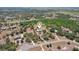 The aerial view highlights the property's location, pond, and features surrounded by lush trees at 28706 102Nd E Dr, Myakka City, FL 34251