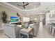 Spacious living room featuring stylish decor and an open floor plan at 5388 Bartolomeo St, Sarasota, FL 34238