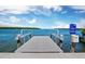 Private dock with a boat lift leading to the inter coastal and ocean at 565 Sutton Place, Longboat Key, FL 34228