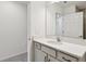 This bathroom features a single vanity at 7424 Cabin Ln, Sarasota, FL 34240