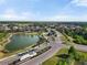 Aerial view of Savanna at Lakewood Ranch, showcasing the community's lush landscaping, scenic ponds, and residential homes at 14309 Carolina Sky Pl, Lakewood Ranch, FL 34211