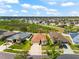 Residential property with beautiful landscaping in a peaceful neighborhood setting, aerial view at 1717 Bonita Bluff Ct, Ruskin, FL 33570