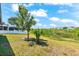 Backyard featuring well-maintained landscaping and a scenic view of a retention pond at 1717 Bonita Bluff Ct, Ruskin, FL 33570