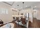 Modern kitchen with stainless steel appliances and island seating at 241 Sapphire Lake Dr # 201, Bradenton, FL 34209