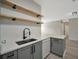 Modern kitchen featuring stainless steel appliances, and light countertops at 4802 51St W St # 107, Bradenton, FL 34210