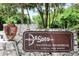 A park service sign made of natural rock and mortar welcomes you to DeSoto National Memorial Park at 4802 51St W St # 107, Bradenton, FL 34210