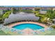 Relaxing pool view overlooking the pond with surrounding condos in a wonderful community at 4802 51St W St # 107, Bradenton, FL 34210