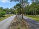 Private property sign along tree-lined street at 5282 Box Turtle Cir, Sarasota, FL 34232
