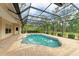 Enjoy the outdoors poolside in this inviting kidney-shaped screened-in pool at 5533 Ashley Pkwy, Sarasota, FL 34241