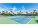 Outdoor Pickleball court surrounded by greenery at 801 Seascape Pl, Sarasota, FL 34240