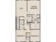 Floorplan of second story includes loft, bedrooms, bathrooms, and utility room at 10464 Ladybug Cv, Parrish, FL 34219