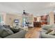 Cozy living room with seamless flow to the kitchen, perfect for entertaining guests at 1104 76Th Nw St, Bradenton, FL 34209