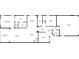 Detailed floor plan layout of the house including the primary bedroom, kitchen, living room, and screened porch at 11959 Tapestry Ln, Venice, FL 34293