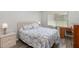 Light-filled bedroom featuring a cozy bed and a window with blinds at 2008 Canal Dr # M3, Bradenton, FL 34207